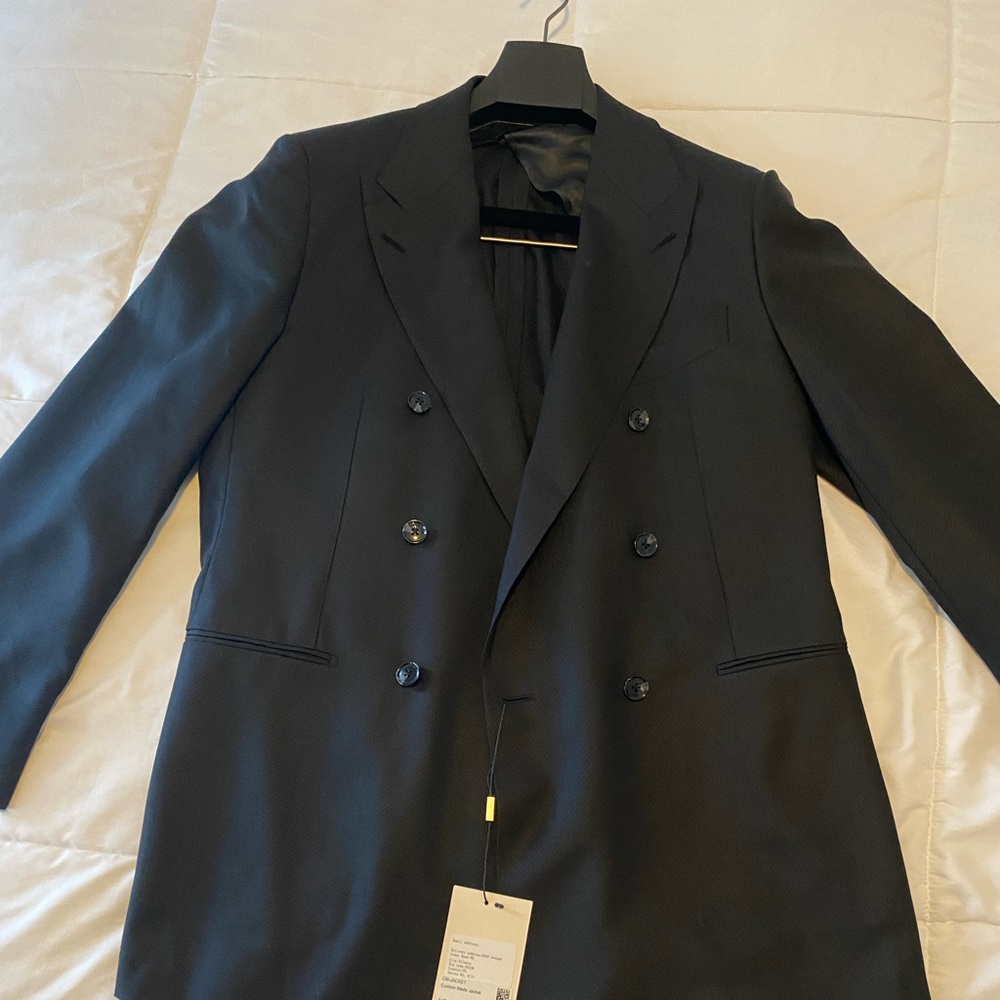 Brain new double breasted blazer  for sale by suit supply
